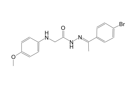 acetic acid, [(4-methoxyphenyl)amino]-, 2-[(E)-1-(4-bromophenyl)ethylidene]hydrazide