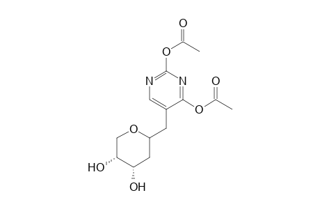 Deoxy-2'.beta.-D-ribopyranosyl-1-thymine diacetate
