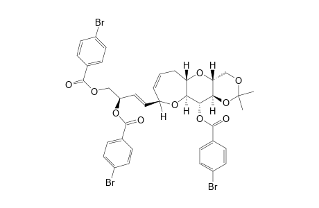 (4aR,5aS,9R,10aS,11R,11aR,3'R)11-(p-Bromobenzoyloxy)-9-[(E)-3',4'-di(p-bromobenzoyloxy)-1'-butenyl]-4,4a,5a,6,9,10a,11,11a-decahydrooxepino[2',3':5,6]pyrano[3,2-d]-1.3-dioxin