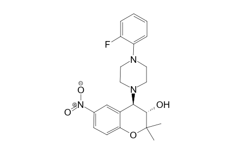 (3S,4R)-4-(4-(2-Fluorophenyl)piperazin-1-yl)-2,2-dimethyl-6-nitrochroman-3-ol