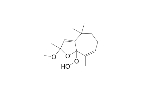 Hydroperoxide, 2,4,5,6-tetrahydro-2-methoxy-2,4,4,8-tetramethyl-8aH-cyclohepta[b]furan-8a-yl