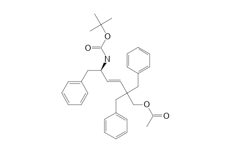 (S)-2,2-DIBENZYL-5-((TERT.-BUTOXYCARBONYL)-AMINO)-6-PHENYL-(E)-3-HEXENYL-ACETATE
