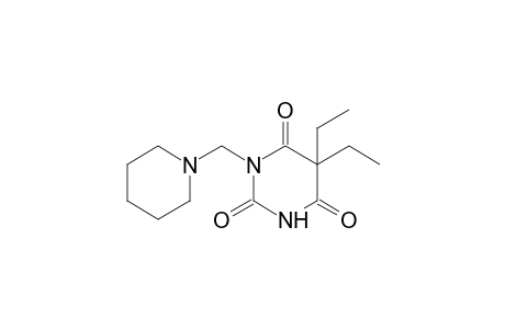 5,5-diethyl-1-(piperidinomethyl)barbituric acid