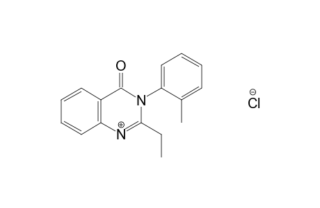 2-ETHYL-3-(o-TOLYL)-4(3H)-QUINAZOLINONE, MONOHYDROCHLORIDE