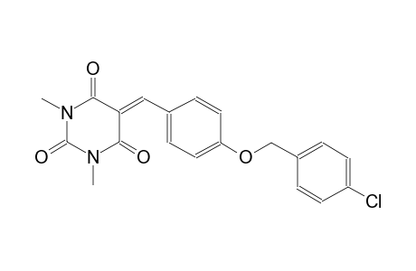 5-{4-[(4-chlorobenzyl)oxy]benzylidene}-1,3-dimethyl-2,4,6(1H,3H,5H)-pyrimidinetrione