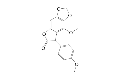 AGLALACTONE;4-METHOXY-3-(PARA-METHOXYPHENYL)-5,6-METHYLENEDIOXY-2,3-DIHYDROBENZOFURAN-2-ONE