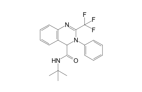 N-tert-Butyl-3-(phenyl)-2-(trifluoromethyl)-3,4-dihydroquinazoline-4-carboxamide