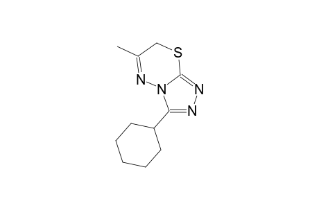 3-cyclohexyl-6-methyl-7H-[1,2,4]triazolo[3,4-b][1,3,4]thiadiazine
