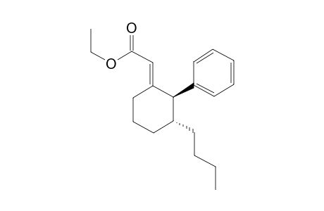 (E)-ethyl-2-((2S*,3R*)-3-butyl-2-phenylcyclohexylidene)acetate