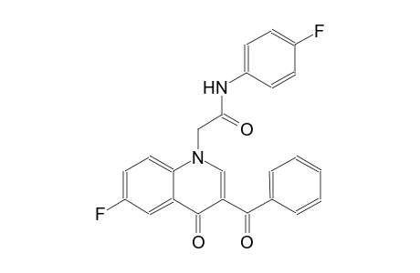 1-quinolineacetamide, 3-benzoyl-6-fluoro-N-(4-fluorophenyl)-1,4-dihydro-4-oxo-