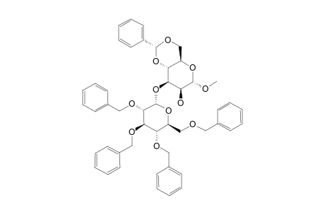 METHYL-4,6-O-BENZYLIDENE-3-O-(2,3,4,6-TETRA-O-BENZYL-ALPHA-D-GLUCOPYRANOSYL)-ALPHA-D-MANNOPYRANOSIDE