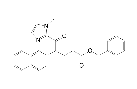 Benzyl 5-(1-methyl-1H-imidazol-2-yl)-4-(naphthalen-2-yl)-5-oxopentanoate