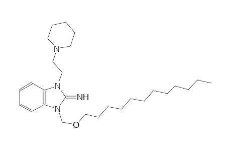 1-[(dodecyloxy)methyl]-3-[2-(1-piperidinyl)ethyl]-1,3-dihydro-2H-benzimidazol-2-imine