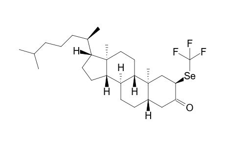 (2R,5S,8R,9S,10S,13R,14S,17R)-10,13-dimethyl-17-((R)-6-methylheptan-2-yl)-2-((trifluoromethyl)selanyl)hexadecahydro-3H-cyclopenta[a]phenanthren-3-one