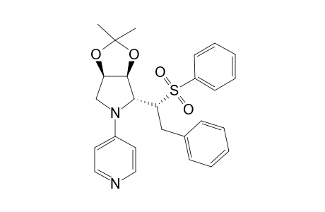 (2'R,3'S,4'R,1"R)-4-[2'-(1"-Benzenesulfonyl-2"-phenylethyl)-3',4'-isopropylidenedioxypyrrolidin-1'-yl)pyridine