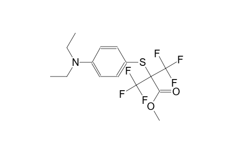 methyl 2-{[4-(diethylamino)phenyl]sulfanyl}-3,3,3-trifluoro-2-(trifluoromethyl)propanoate