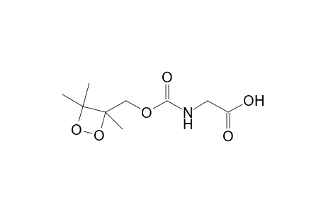2-[(3,4,4-trimethyl-1,2-dioxetan-3-yl)methoxycarbonylamino]ethanoic acid