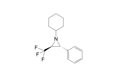 trans-1-Cyclohexyl-2-phenyl-3-(trifluoromethyl)aziridine