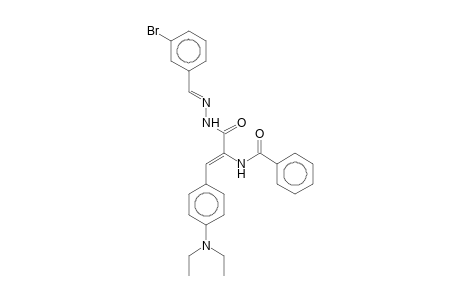 .alpha.-Benzamido-N'-(3-bromobenzylidene)-4-(diethylamino)cinnamohydrazide