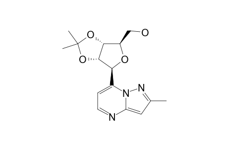 7-(2,3-O-ISOPROPYLIDENE-BETA-D-RIBOFURANOSYL)-2-METHYLPYRAZOLO-[1,5-A]-PYRIMIDINE