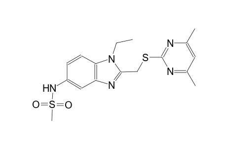 methanesulfonamide, N-[2-[[(4,6-dimethyl-2-pyrimidinyl)thio]methyl]-1-ethyl-1H-benzimidazol-5-yl]-