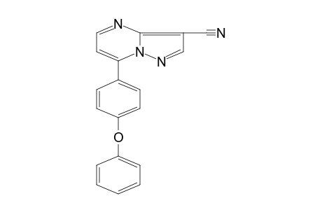 7-(p-PHENOXYPHENYL)PYRAZOLO[1,5-a]PYRIMIDINE-3-CARBONITRILE