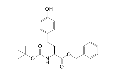 4-(4'-Hydroxyphenyl)-2S-[(t-butoxycarbonyl)amino]-butanoic acid - Benzyl ester