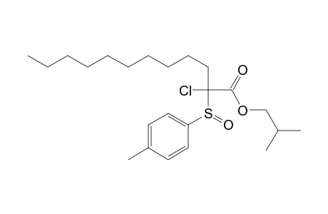 Isobutyl 2-chloro-2-(p-tolylsulfinyl)dodecanoate