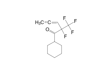 1-Cyclohexyl-2-fluoro-2-(trifluoromethyl)penta-3,4-dien-1-one