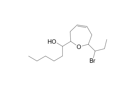 2-(1-hydroxyhexyl)-7-(1-bromopropyl)-1-oxacyclohepta-4-ene