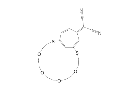 20-Dicyanomethylene-5,8,11,14-tetraoxa-2,17-dithiabicyclo[16.4.1]tricosa-1(23),18,21-triene