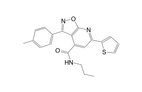 isoxazolo[5,4-b]pyridine-4-carboxamide, 3-(4-methylphenyl)-N-propyl-6-(2-thienyl)-