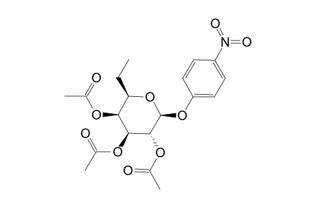 4'-NITROPHENYL-2,3,4-TRI-O-ACETYL-6,7-DIDEOXY-BETA-D-GALACTO-HEPTOPYRANOSIDE