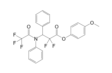 4-Methoxyphenyl 2,2-difluoro-3-[N-phenyl-N-(trifluoroacetyl)amino]-3-phenylpropanoate