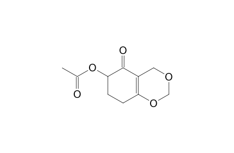acetic acid (5-keto-4,6,7,8-tetrahydro-1,3-benzodioxin-6-yl) ester