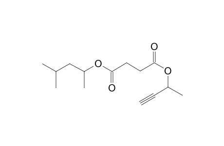 Succinic acid, but-3-yn-2-yl 4-methylpent-2-yl ester