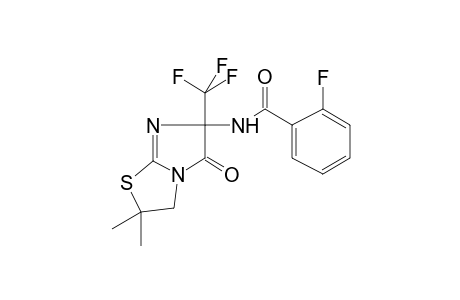 Benzamide, 2-fluoro-N-[2,3,5,6-tetrahydro-2,2-dimethyl-5-oxo-6-(trifluoromethyl)imidazo[2,1-b]thiazol-6-yl]-