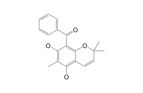 CARIPHENONE_B;8-BENZOYL-5,7-DIHYDROXY-2,2,6-TRIMETHYL-2-H-CHROMENE