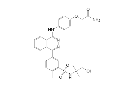 2-(4-{[4-(3-{[(2-hydroxy-1,1-dimethylethyl)amino]sulfonyl}-4-methylphenyl)-1-phthalazinyl]amino}phenoxy)acetamide