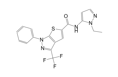 1H-thieno[2,3-c]pyrazole-5-carboxamide, N-(1-ethyl-1H-pyrazol-5-yl)-1-phenyl-3-(trifluoromethyl)-