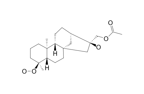 ANNOSQUAMOSIN-F;16-BETA-HYDROXY-17-ACETOXY-18-NOR-ENT-KAURAN-4-HYDROPEROXIDE