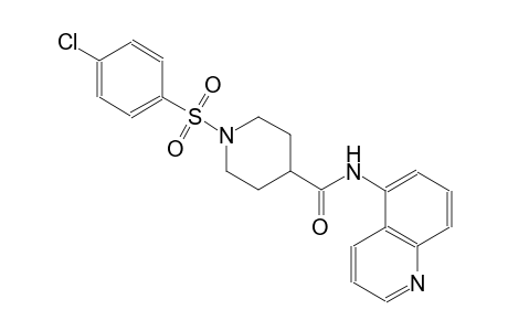 4-piperidinecarboxamide, 1-[(4-chlorophenyl)sulfonyl]-N-(5-quinolinyl)-