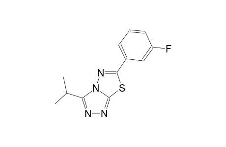 [1,2,4]triazolo[3,4-b][1,3,4]thiadiazole, 6-(3-fluorophenyl)-3-(1-methylethyl)-