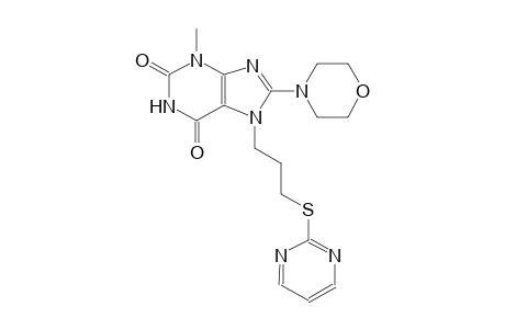 3-methyl-8-(4-morpholinyl)-7-[3-(2-pyrimidinylsulfanyl)propyl]-3,7-dihydro-1H-purine-2,6-dione