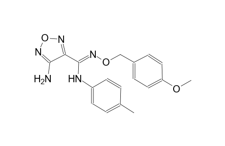 1,2,5-oxadiazole-3-carboximidamide, 4-amino-N'-[(4-methoxyphenyl)methoxy]-N-(4-methylphenyl)-