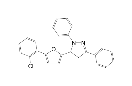 5-[5-(2-chlorophenyl)-2-furyl]-1,3-diphenyl-4,5-dihydro-1H-pyrazole