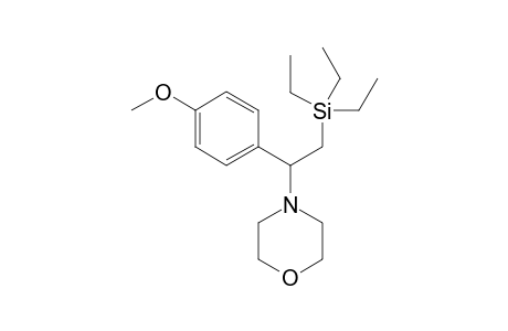 4-(1-(4-methoxyphenyl)-2-(triethylsilyl)ethyl)morpholine