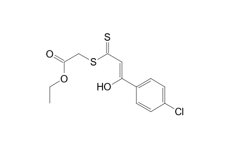 Acetic acid, [[3-(4-chlorophenyl)-3-hydroxy-1-thioxo-2-propenyl]thio]-, ethyl ester, (Z)-