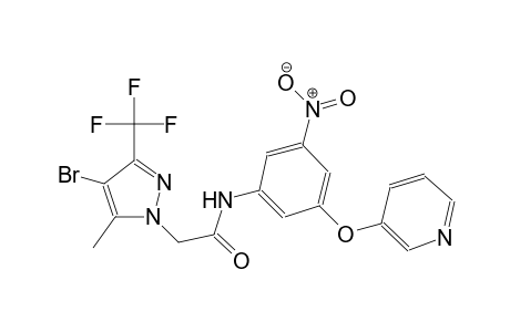 2-[4-bromo-5-methyl-3-(trifluoromethyl)-1H-pyrazol-1-yl]-N-[3-nitro-5-(3-pyridinyloxy)phenyl]acetamide