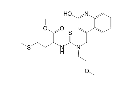 butanoic acid, 2-[[[[(2-hydroxy-4-quinolinyl)methyl](2-methoxyethyl)amino]carbonothioyl]amino]-4-(methylthio)-, methyl ester, (2S)-